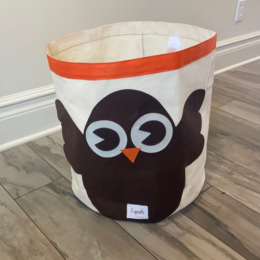 3 Sprouts Owl Toy Bin